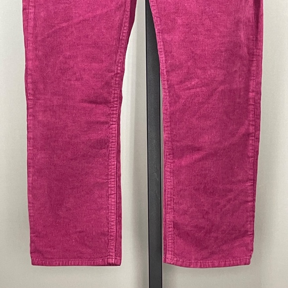 NEW Gap Pants Womens 10 30 short burgundy red corduroy cigarette skinny preppy - Picture 3 of 9
